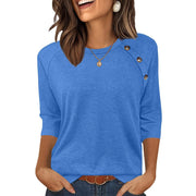 Casual Solid Color Blouse for Women