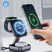 Wireless Charger Stand with Multi-Function Folding Desk