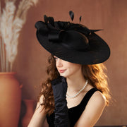 Wide-brimmed Wedding Hat for Women