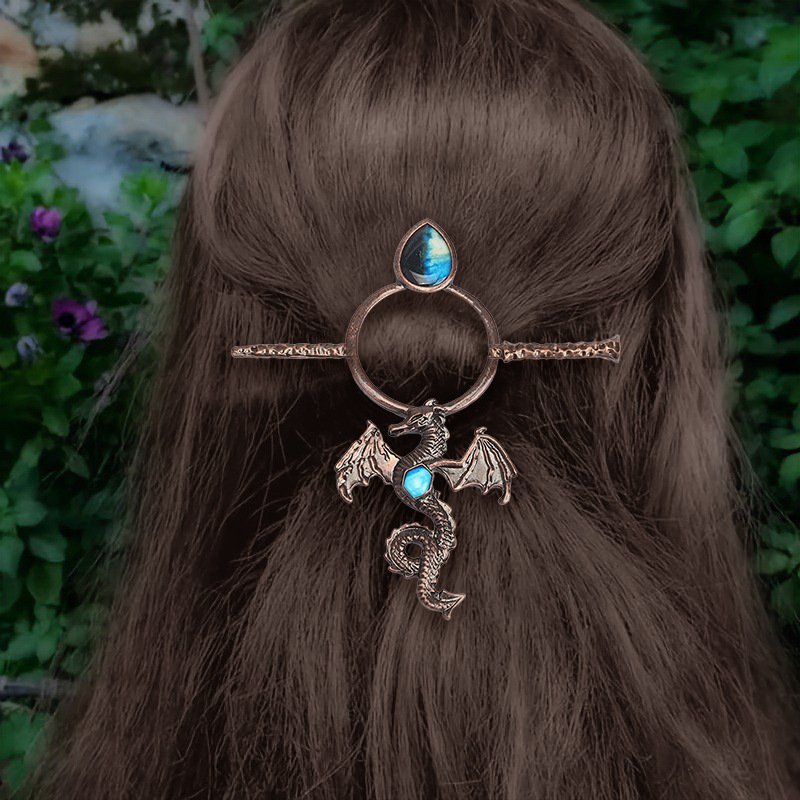 Vintage Flying Dragon Hair Clip