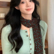 Vintage-Inspired Silk Scarf for Women