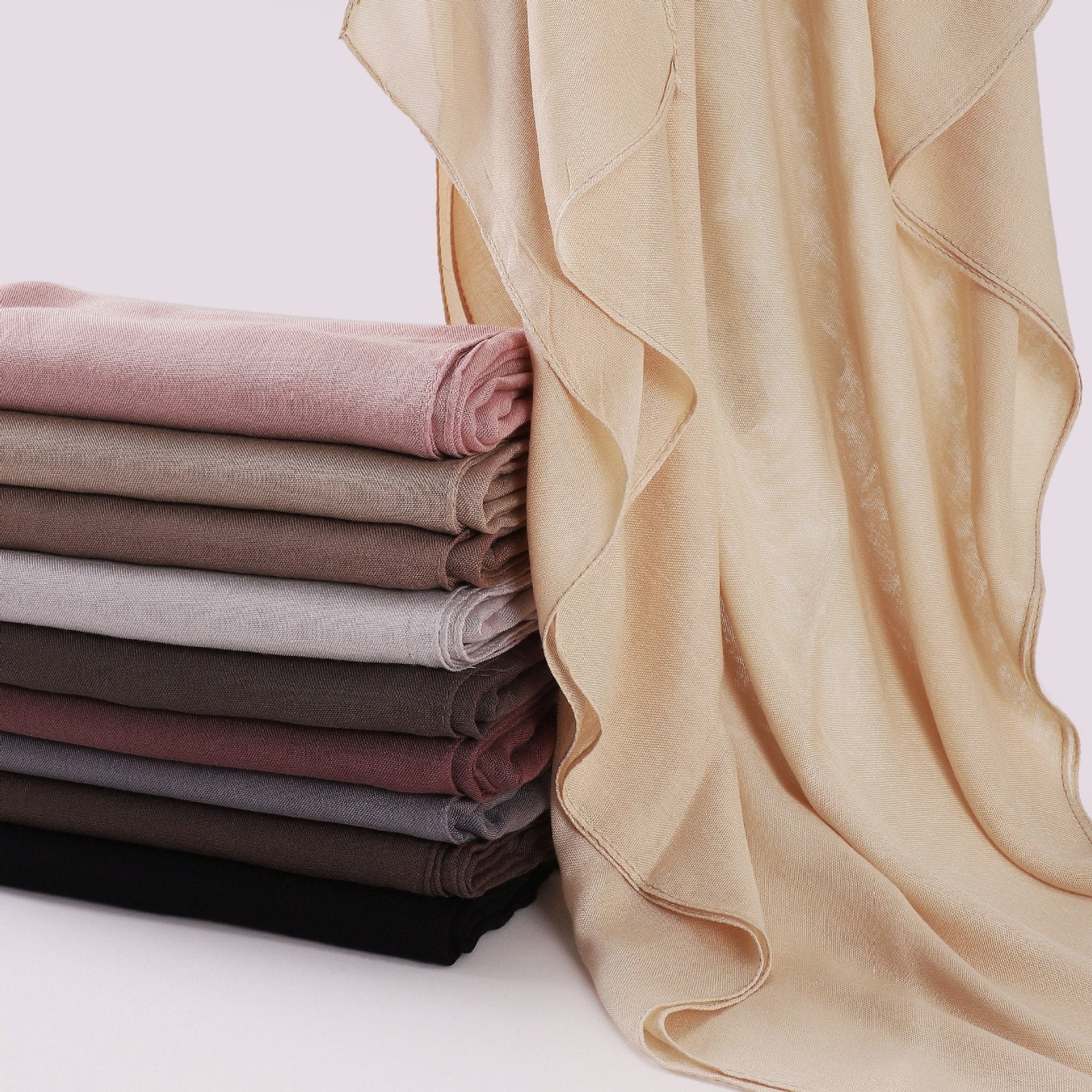 Breathable Solid-Color Headscarf for Women