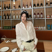 Breathable Long Sleeve Blouse for Women Summer Style
