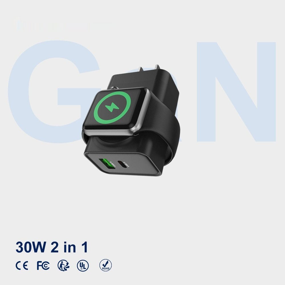Wireless Charging for Phone & Smartwatch, 30W Fast Charger