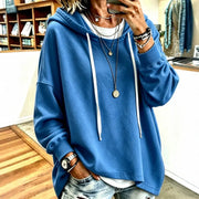 Versatile Solid-color Hoodie for Women