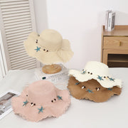 Stylish Boho Sun Hat With Wide Brim & Wavy Edge