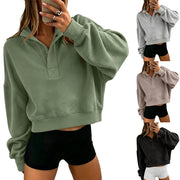 Cozy Relaxed-fit Long-sleeve Hoodie for Women