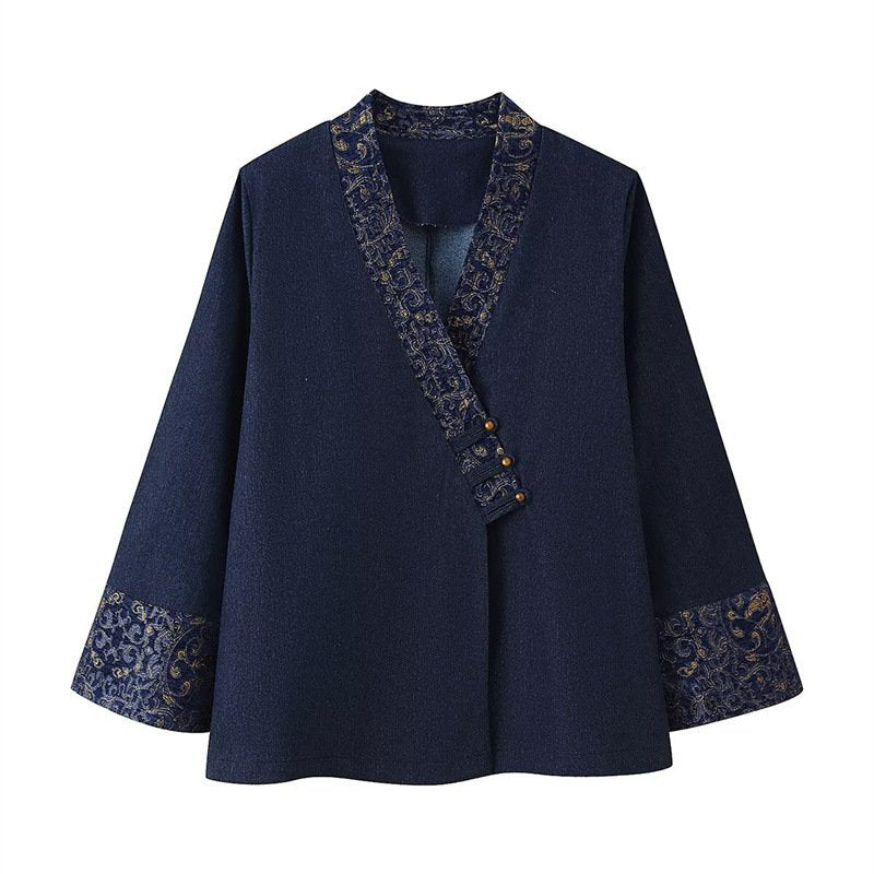 Casual Jacquard Kimono Jacket