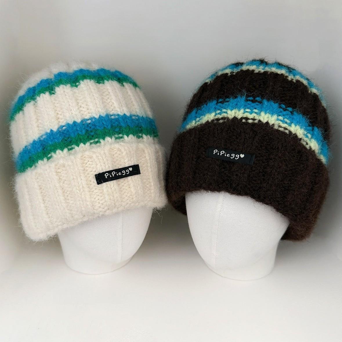 Stay Warm in Style with Striped Knit Beanie
