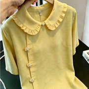 Flattering Chinese-Style Button Top for Women