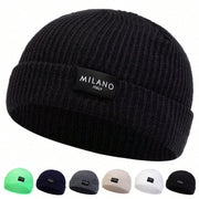 Warm Knit Beanie for Large Heads, One Size Fits All
