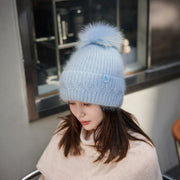 Warm Twisted-Knit Women's Hats for Cold Weather
