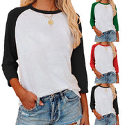 Personalized Loose 7/4 Sleeve Top for Women