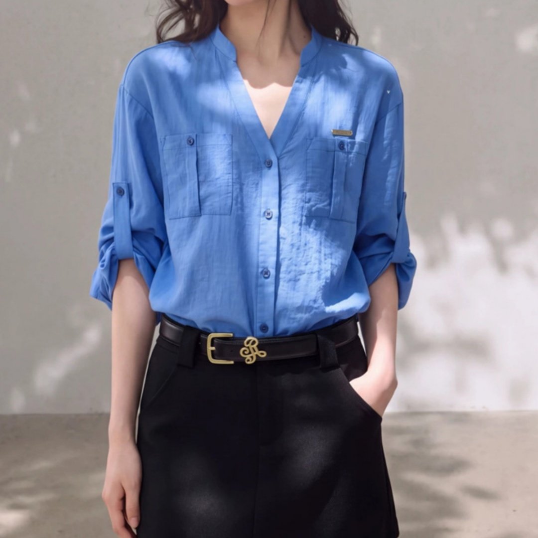 Relaxed-fit Sun-Protecting Long-sleeve Shirt