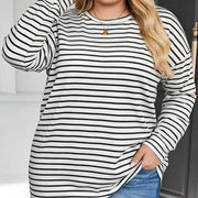 Long-Sleeved Striped Top for Women