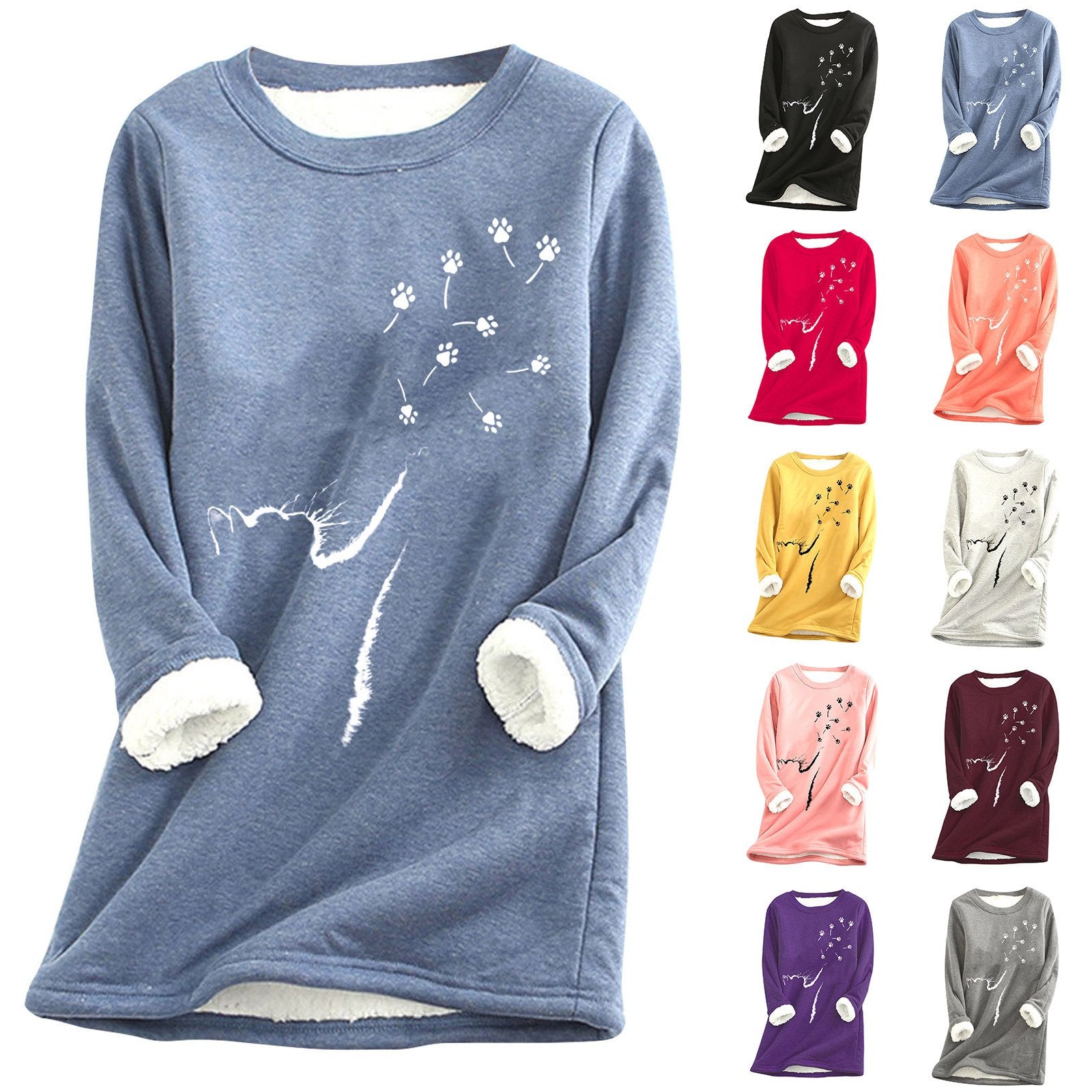 Cozy Cat Paw Sweatshirt