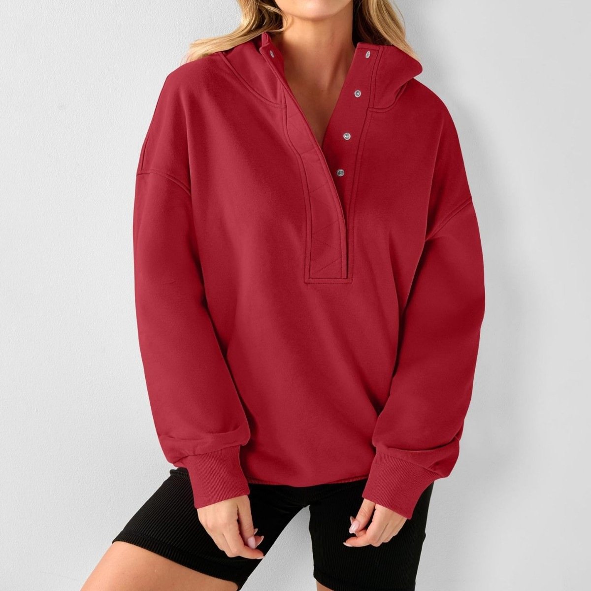 Loose-Fit Women's Hoodie - Long Sleeves & Hood