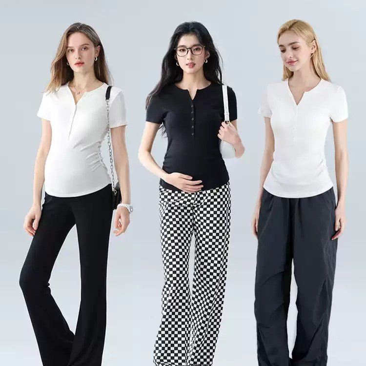 Breathable Summer Nursing T-Shirt for Women