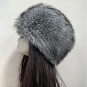 Winter Faux Fox-fur Warm Dome Hat for Women