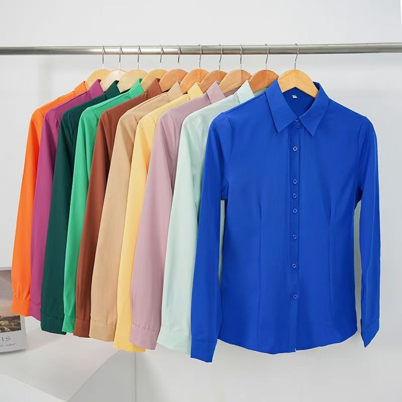 Multicolor Long Sleeve Shirt for Women - 11 Colors to Mix & Match