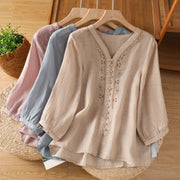 Elegant Half-Sleeve Top