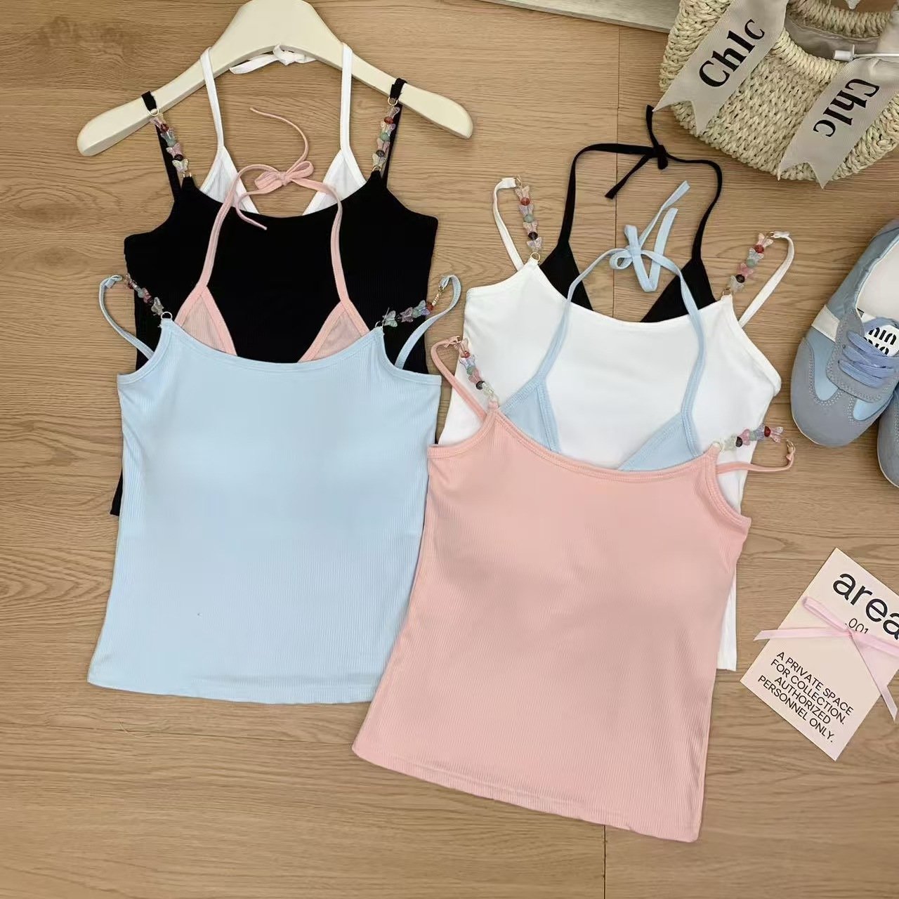 Summer Halter Vest with Built-in Padding