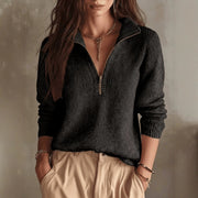 Cozy Fall Half-Zip Sweater for Women