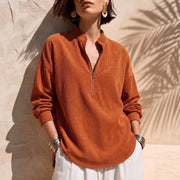 Retro Chic Long Sleeve Top