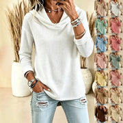 Casual Long-sleeve Hoodie T-shirt for Women