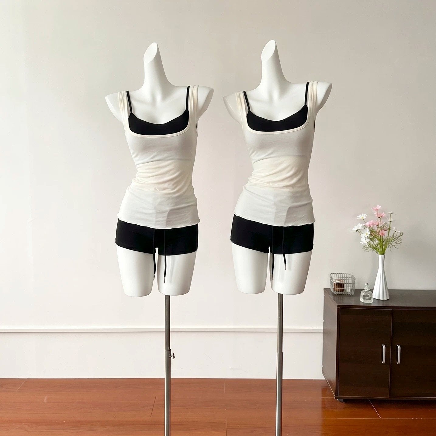 Sexy Color-Blocked Camisole Set