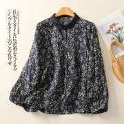 Elegant Floral Long Sleeve Shirt for Women