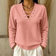 Cozy Women's Long-Sleeved Knitwear for Autumn Winter