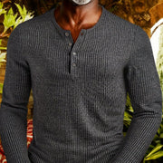 Men's Slim Fit Long Sleeve Gray Shirt