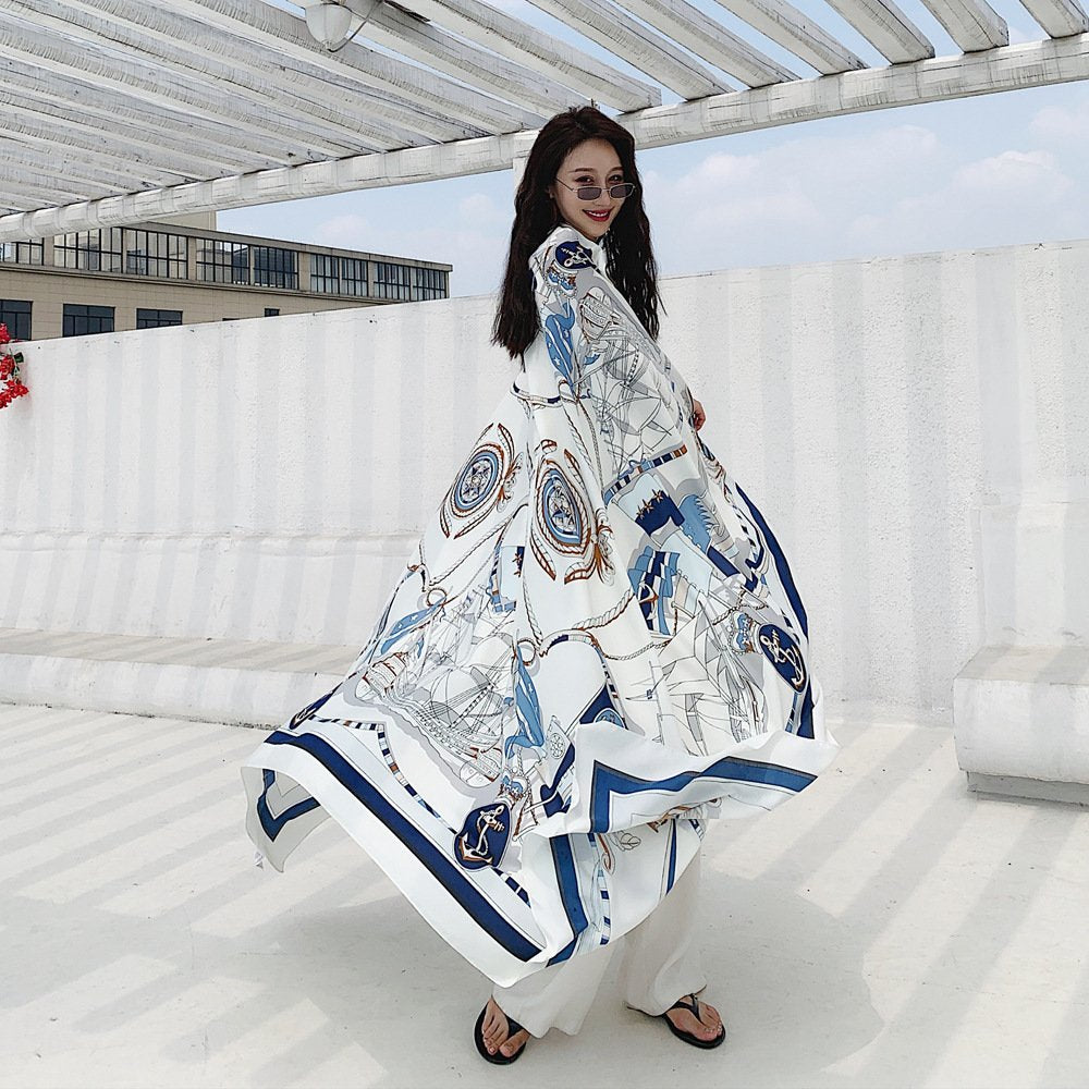 Sun-Protective Women's Shawl Scarf Set