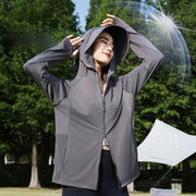 Cooling Sun-Protective Loose-Fit Jacket for Women