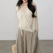Oatmeal Knit Top