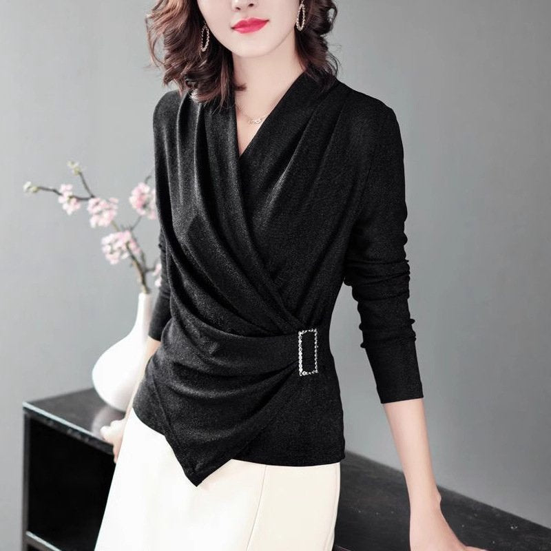 Women's Long Sleeve V-Neck Base Layer Top