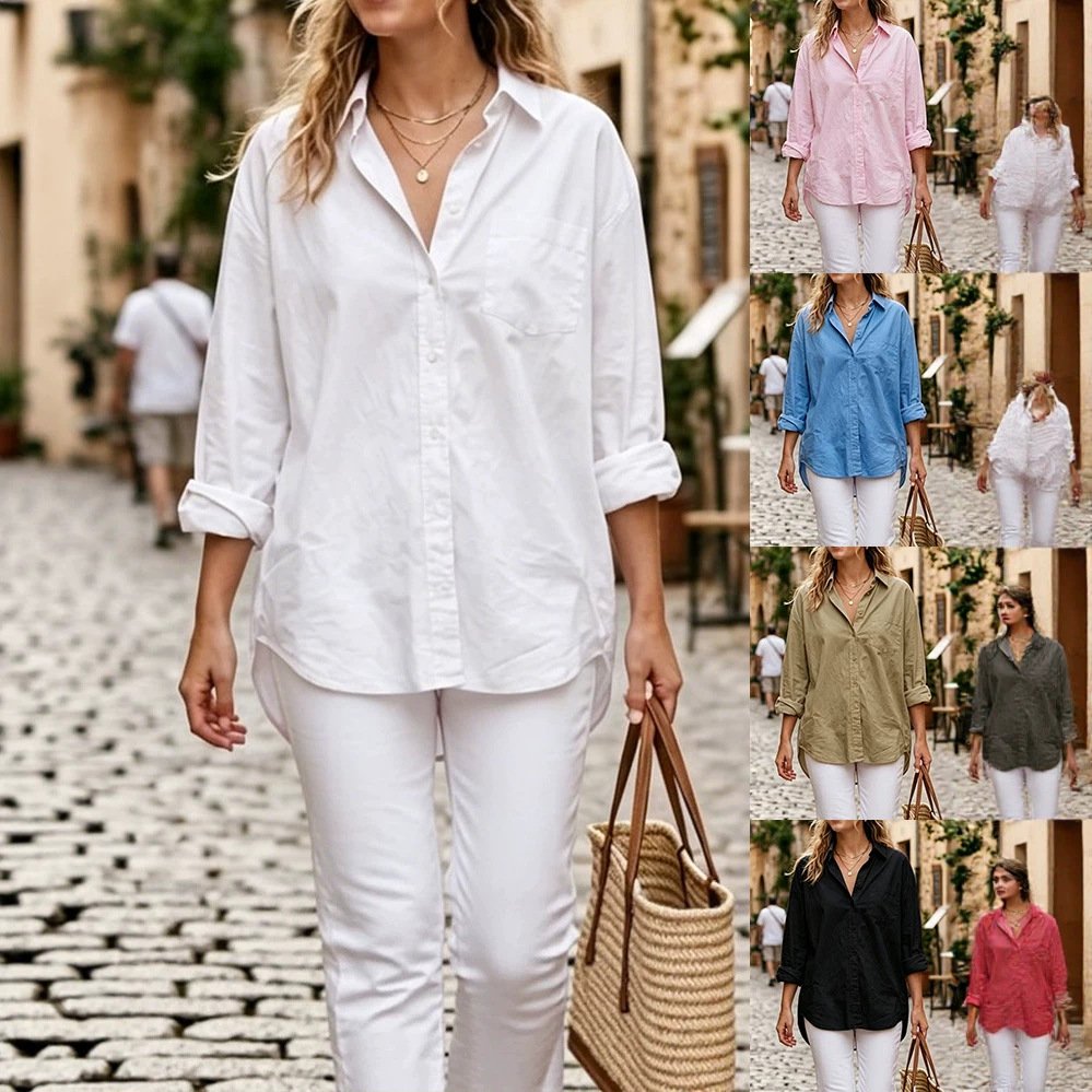 Long-Sleeved Mid-Length Cardigan for Women