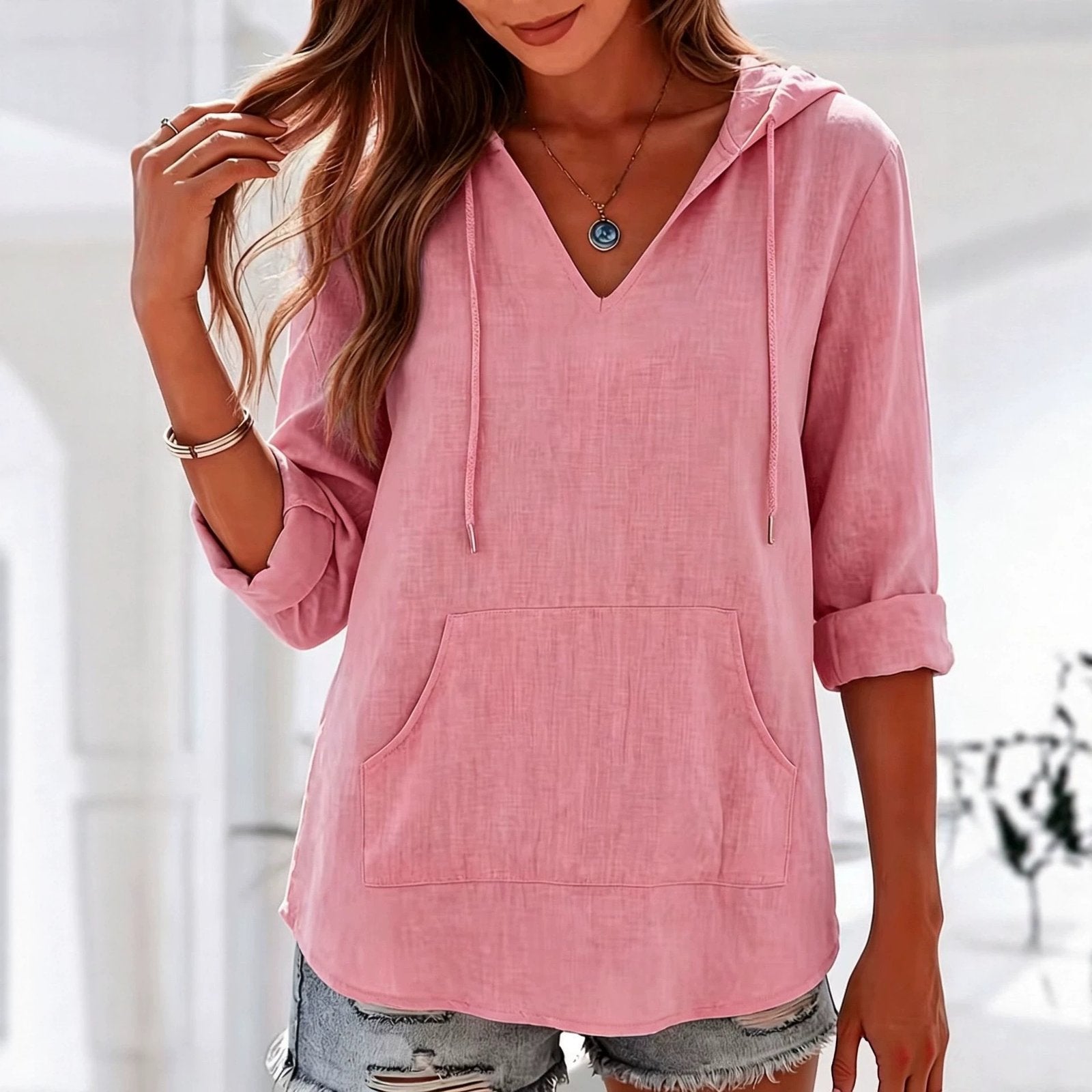 Casual Women's Long-Sleeved Hoodie Tops