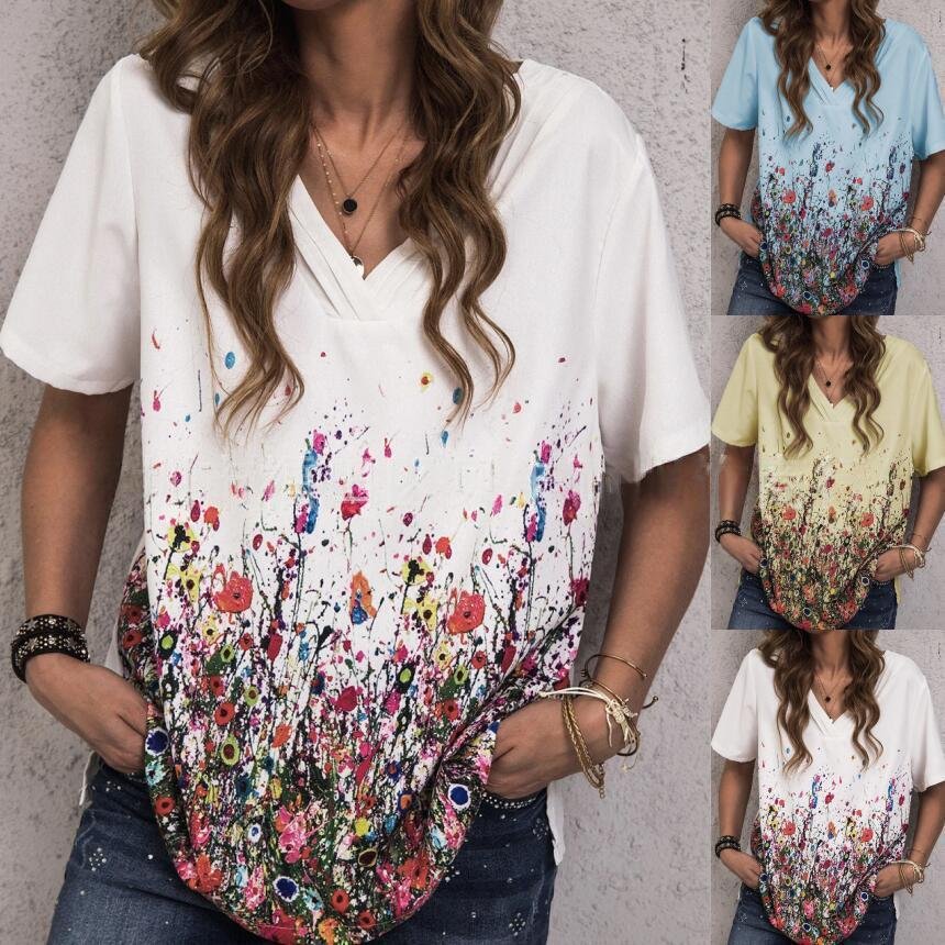 Relaxed Fit Printed T-Shirt for Women - Loose & Comfortable
