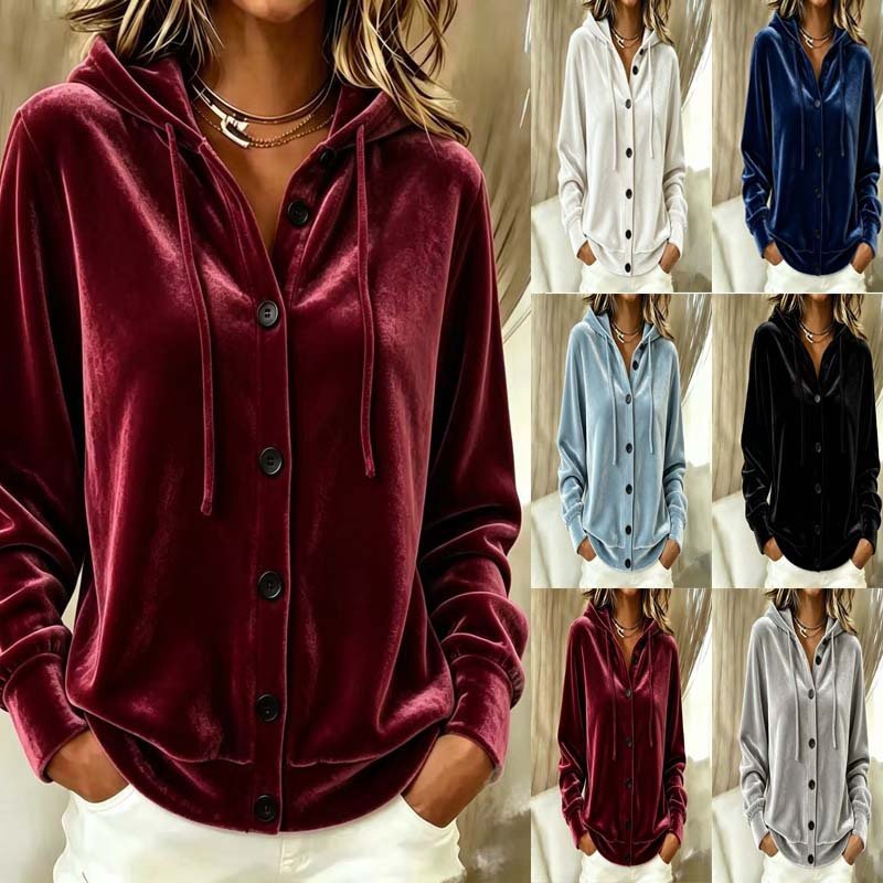 Chic Velvet Cardigan Coat