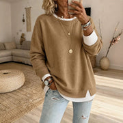 Cozy Mock Two-Piece Sweatshirt for Women