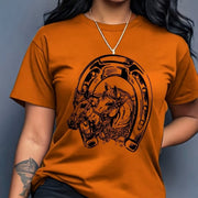 Men's and Women's Summer Short Sleeve T-Shirt, Round Neck