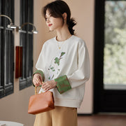 Cultural Chic Sweatshirt for Women - Spring & Autumn Edition