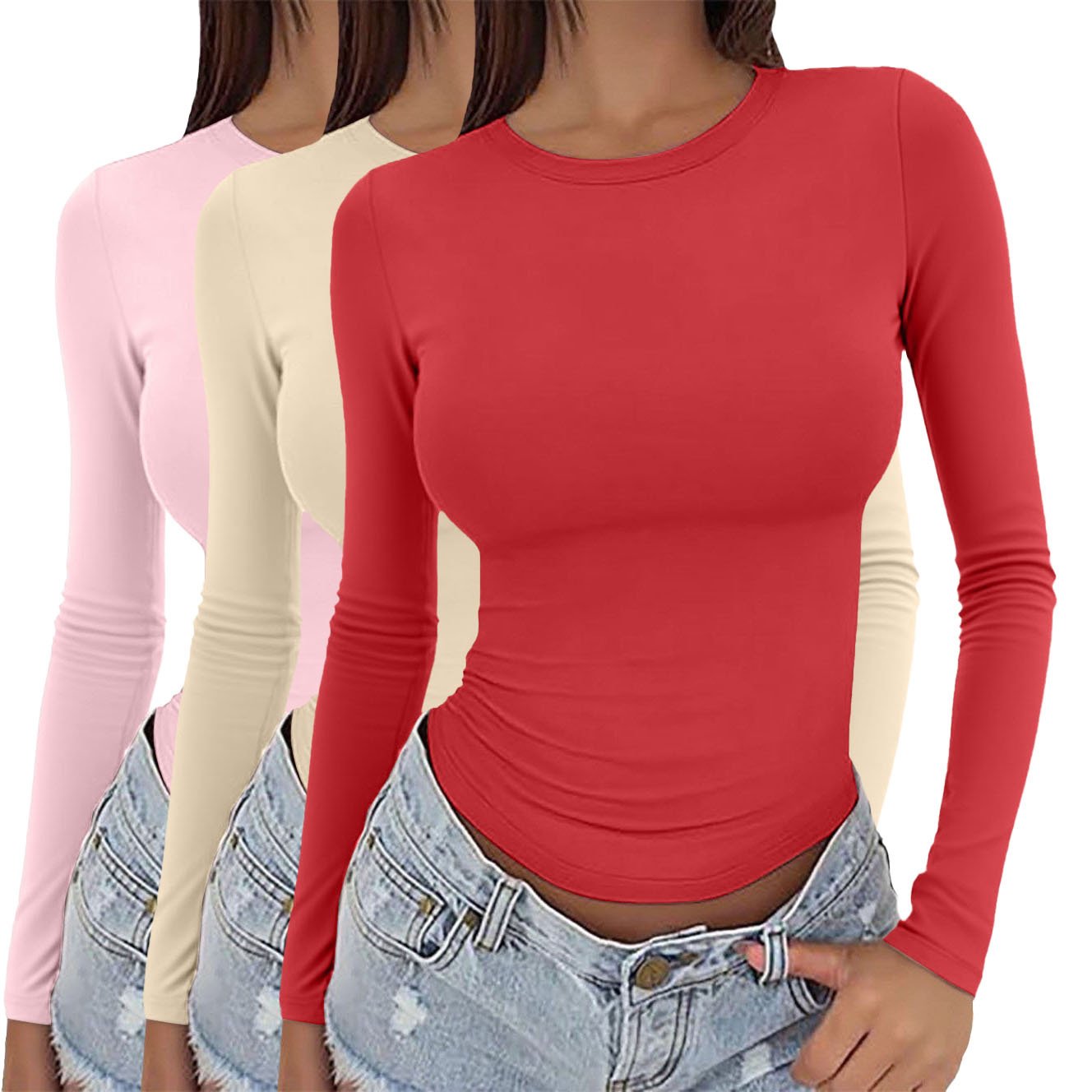 Women's Long-Sleeved T-Shirt Pullover
