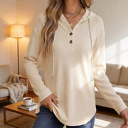 Cozy V-Neck Hoodie