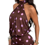 New Stylish Street-style Sexy Sleeveless Halter Dress