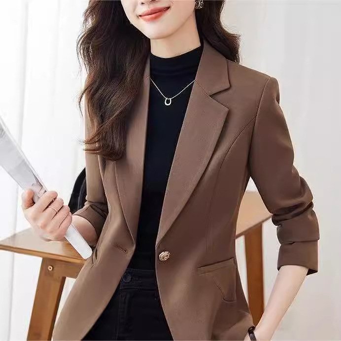 Petite Preppy Chic Blazer for Women - Slim Fit, Elegant Design