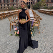 Elegant French-inspired Halter Dress for Women