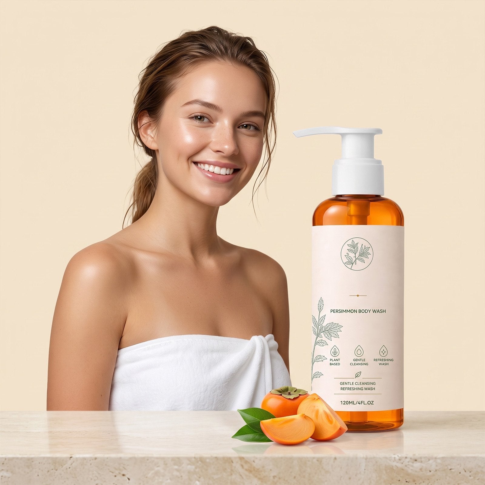 Nourishing Persimmon Body Wash - Moisturizing Skin Care
